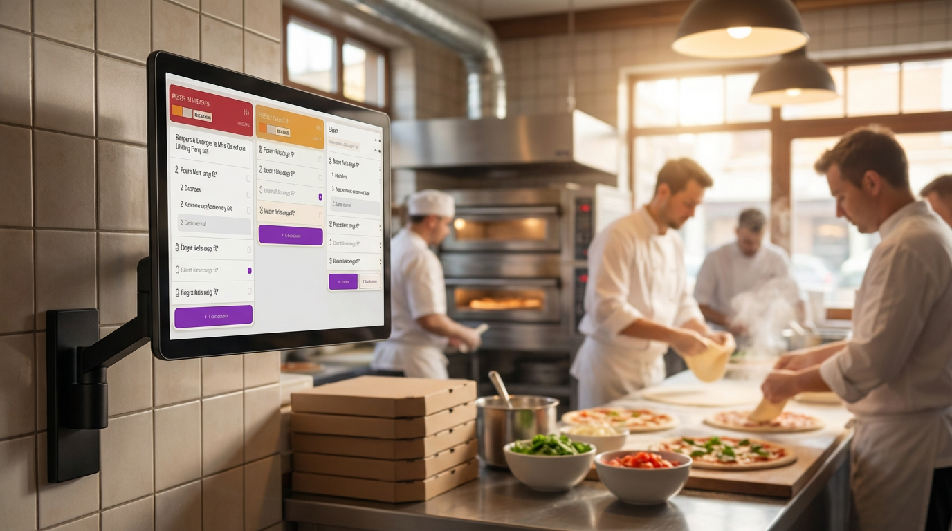 Display professionale per la cucina in pizzeria